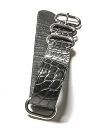 Image 2 of Grey Alligator NATO strap