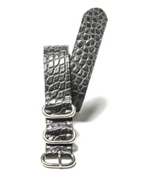 Image 3 of Grey Alligator NATO strap