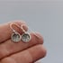 Tiny Sterling Silver Spiro Lace Earrings Image 4