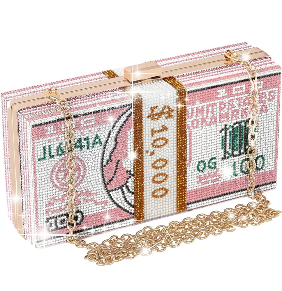 Image of Rhinestone 100 Purse👜💕