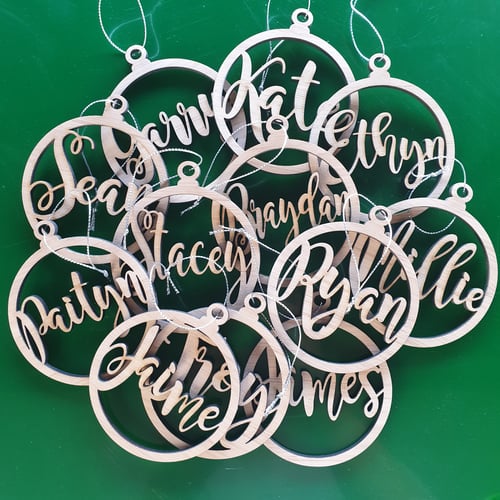 Image of Personalised Christmas Baubles