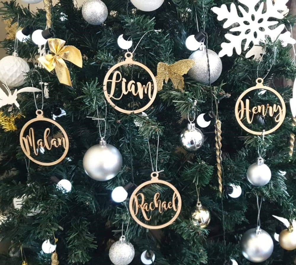 Image of Personalised Christmas Baubles