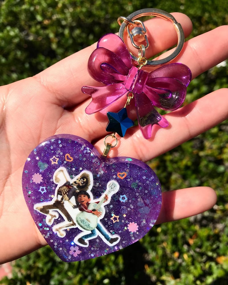 Image of Pround Family! Large Heart Charm Keychain