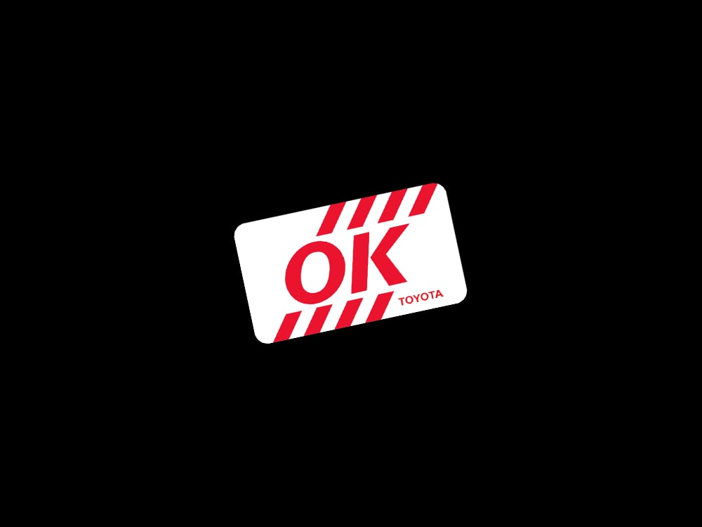 Toyota Vintage OK sticker