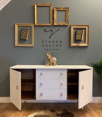 Image 4 of Gold & white sideboard 