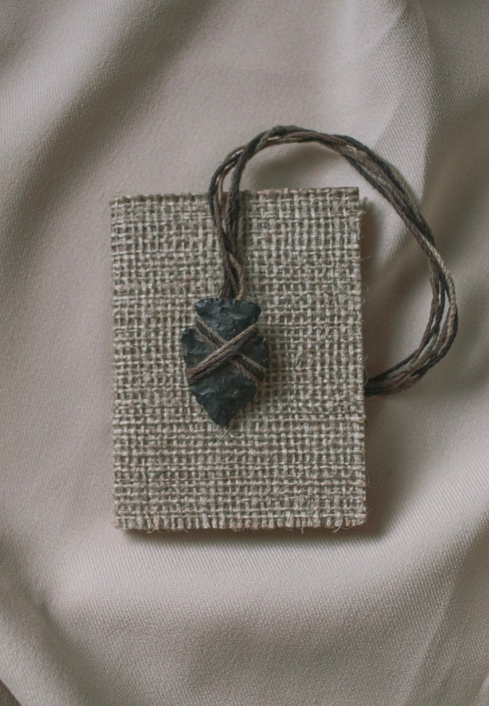"Note to Self" Burlap Journal
