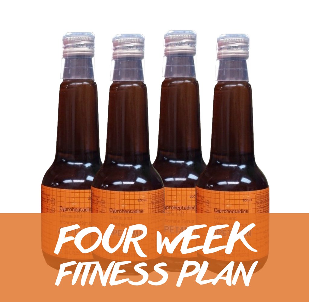 Apetamin Vitamin Syrup (4 bottles) - 4 Weeks.