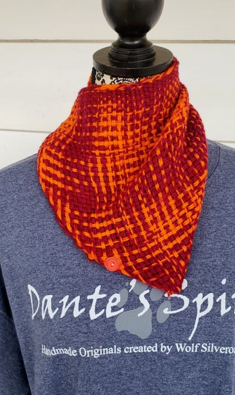Image of Squires, handwoven shawlette- ONE LEFT