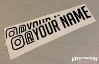 Pair of Instagram Decals 9" Inch STYLE 2