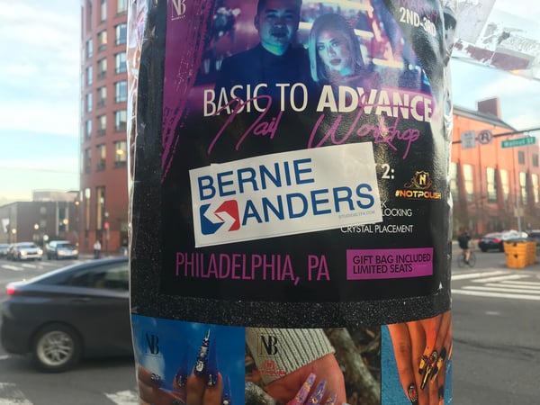 Image of Bernie Sanders SEPTA Stickers