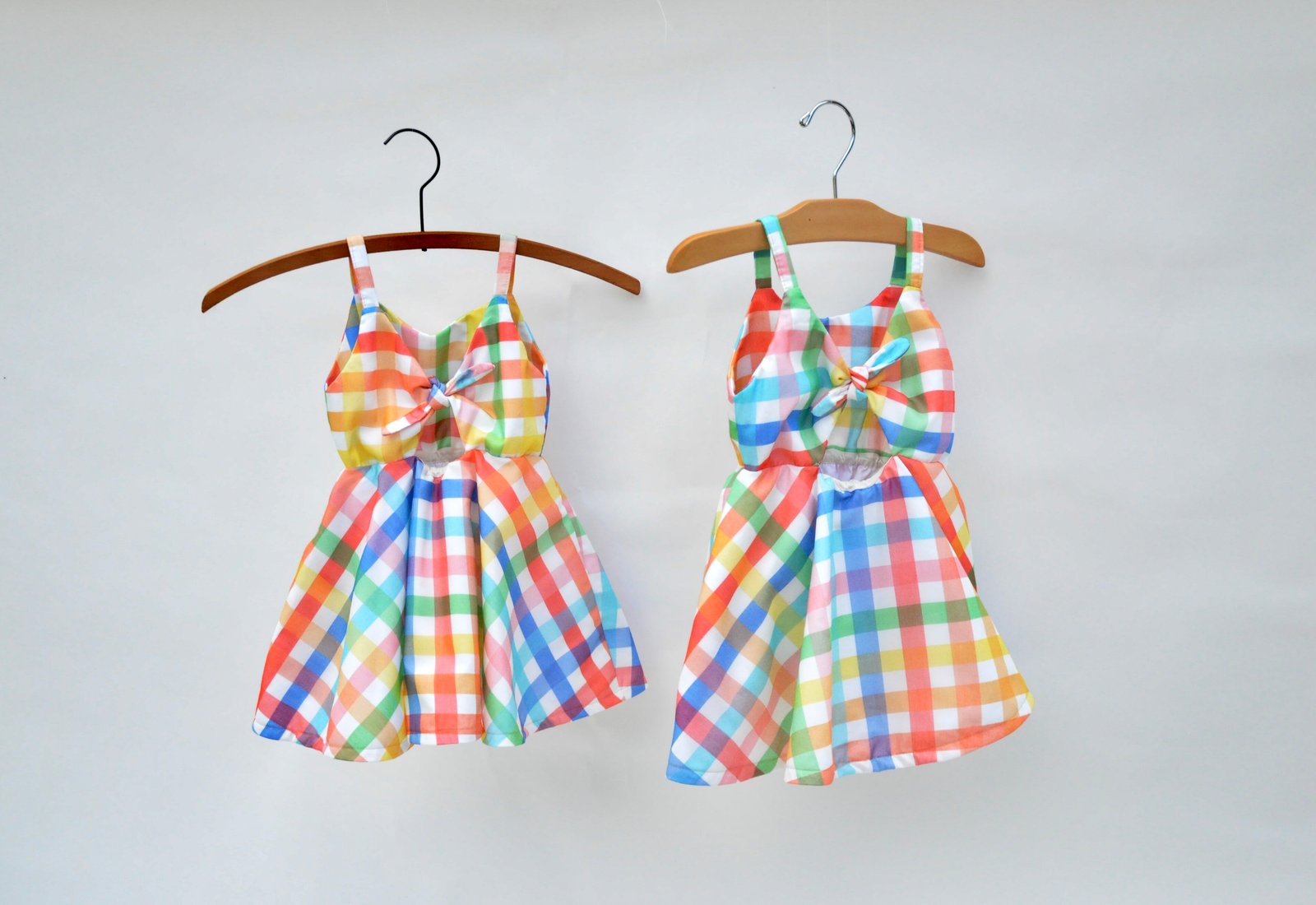 multicolor plaid dress