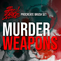 Image 1 of Murder Weapons Brush Set For Procreate