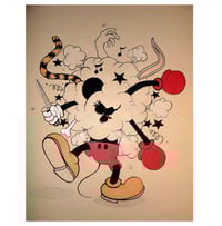BATTLE OF THE TOONS SIGNED AND NUMBERED ORIGINAL DRAWING 