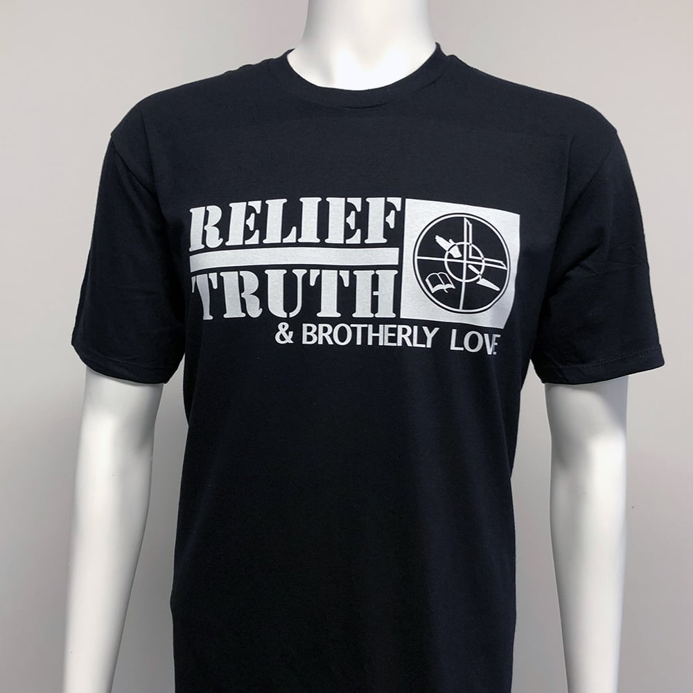 Image of RE-ISSUE - Brotherly Love, Relief, Truth.  T-shirt