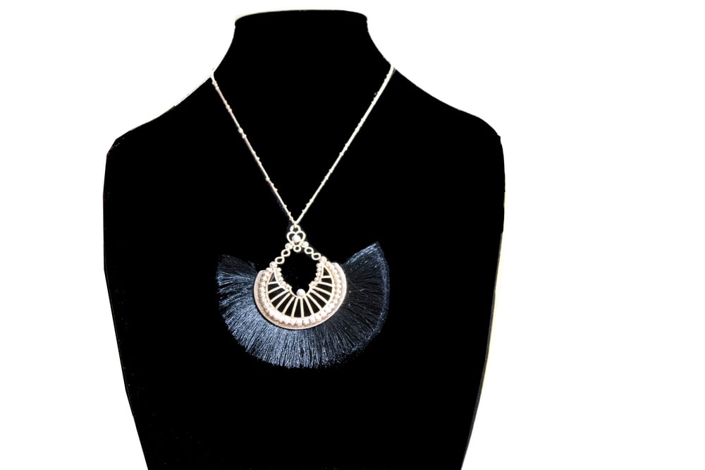 Image of Tassel Pendant Necklace