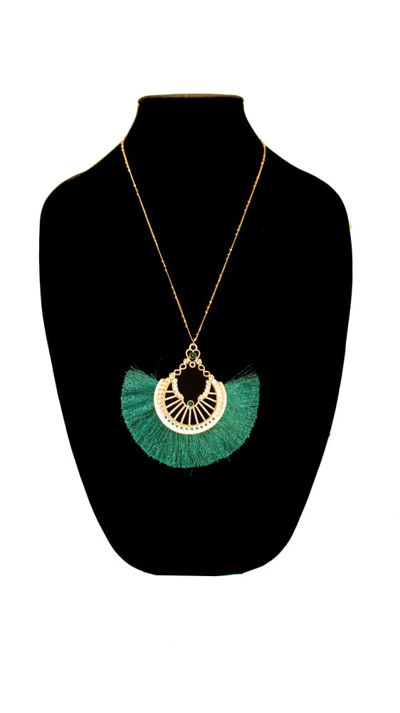 Image of Tassel Pendant Necklace