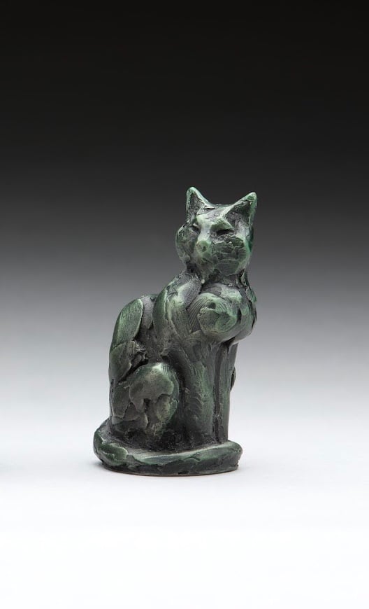 Image of Cat study verde finish