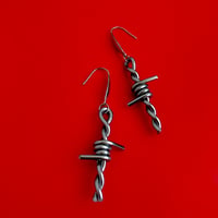 Image 4 of BARBED WIRE DROP EARRINGS 