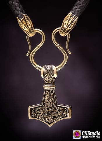 Image of Thor's Hammer :: MJOLNIR + Paracord Necklace