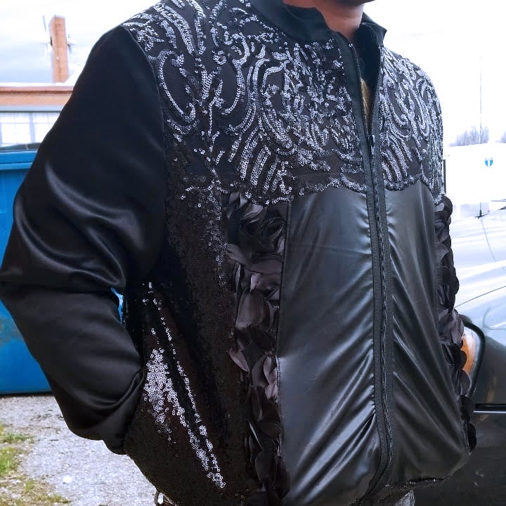 Image of Black Mixed Bomber