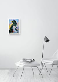 Image 2 of  Cheeky and the Long-tailed Tit Giclée Art print 