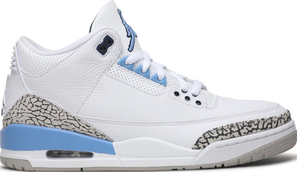 Image of Nike Retro Air Jordan 3 "UNC" SZ 9