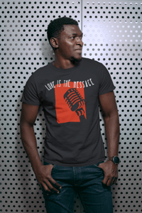 Image 1 of Men's Love is the Message Tee - available in black, army, or red
