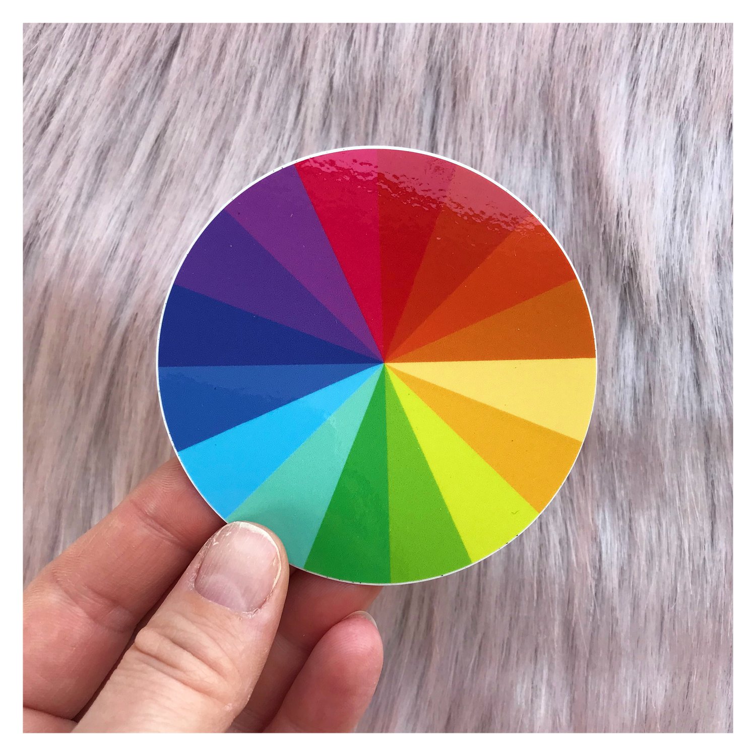 Image of Color Wheel Sticker - 3" inch