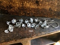 Image 1 of Herkimer Diamond . rustic earrings a111