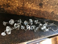 Image 3 of Herkimer Diamond . rustic earrings a111