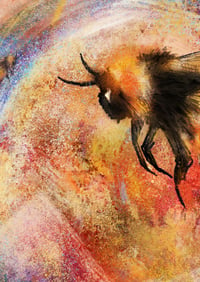 Image 4 of Bumble Bee Pyramid Giclée print