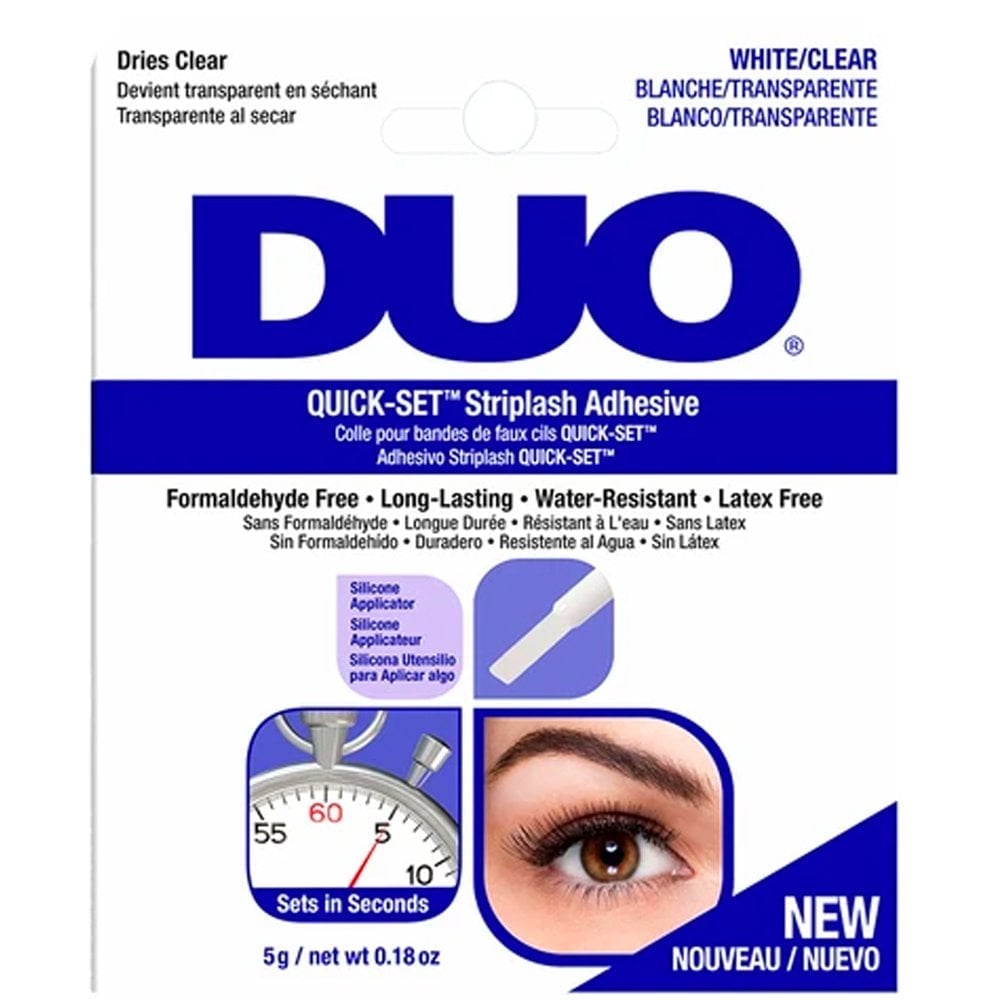Image of Duo Eyelash Glue Striplash Adhesive White/Clear 7g BRUSH ON