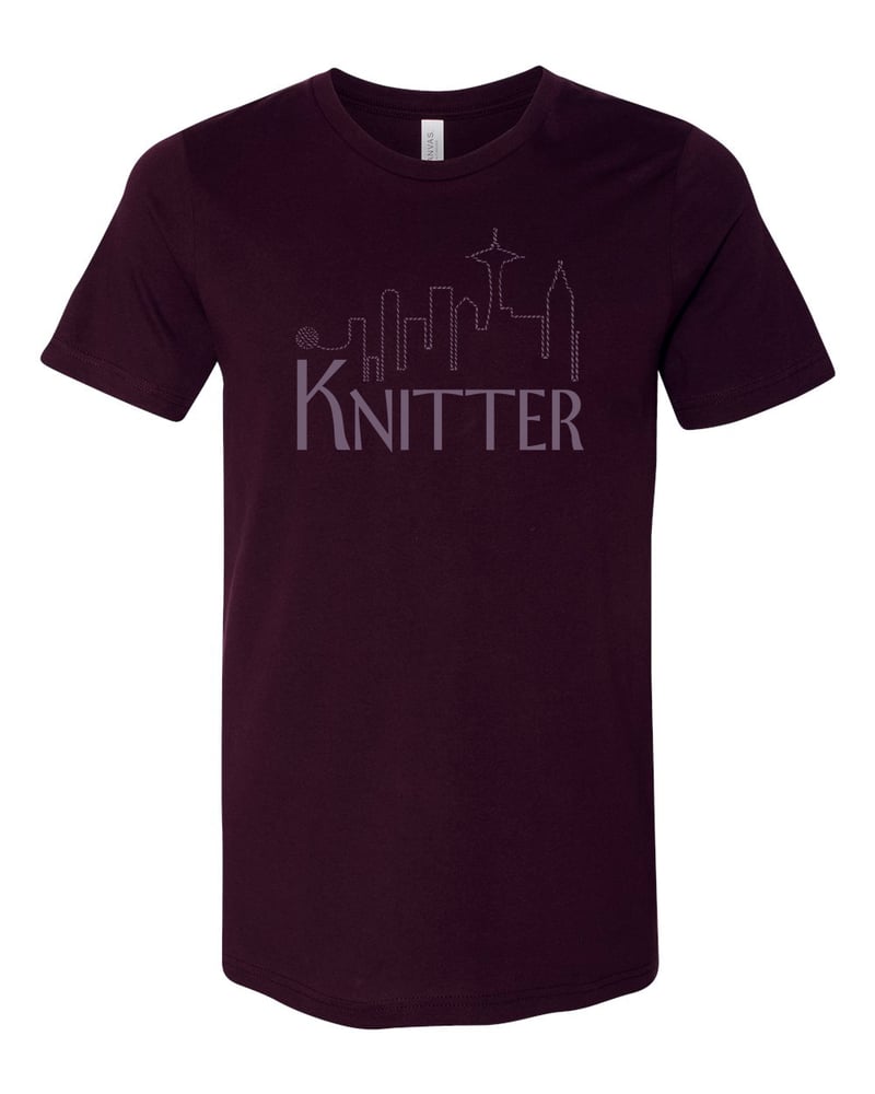 Image of Oxblood Unisex Knitter Tee 