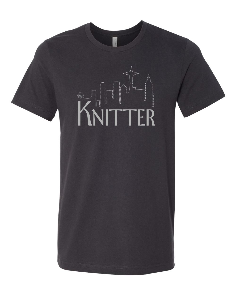 Image of Dark Grey Unisex Knitter Tee