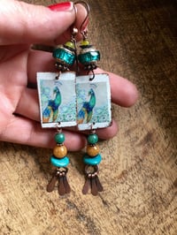 Image 4 of Peacock earrings n117