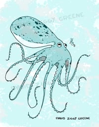 Image 1 of Octopus & friend print