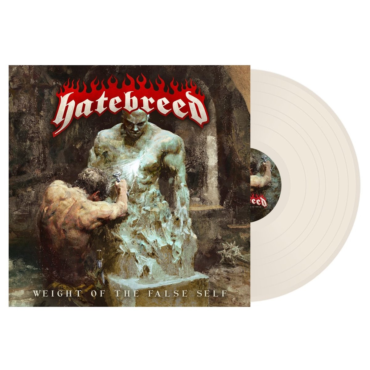 Image of Hatebreed “Weight of the False Self” LP Bone colored Limited to 200 pre-sale