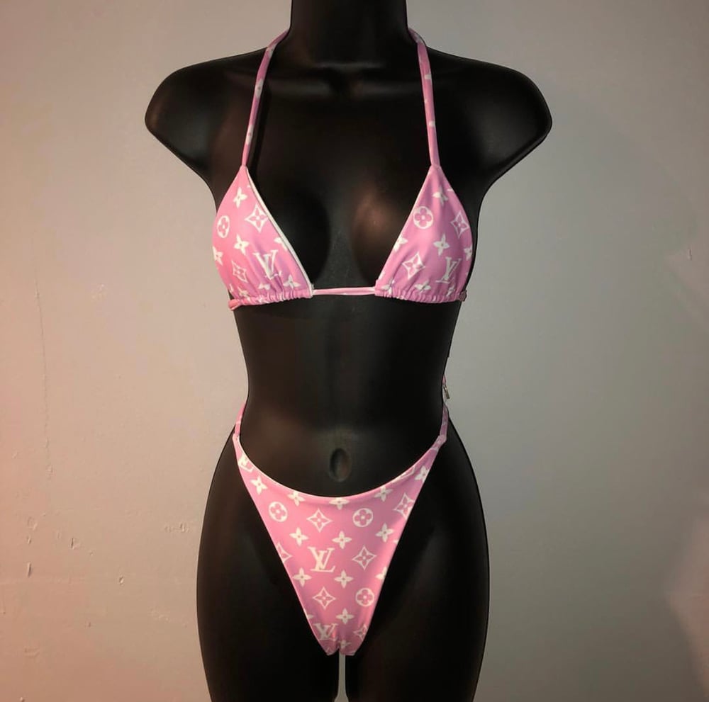 Image of Limited edition baby pink LV bikini