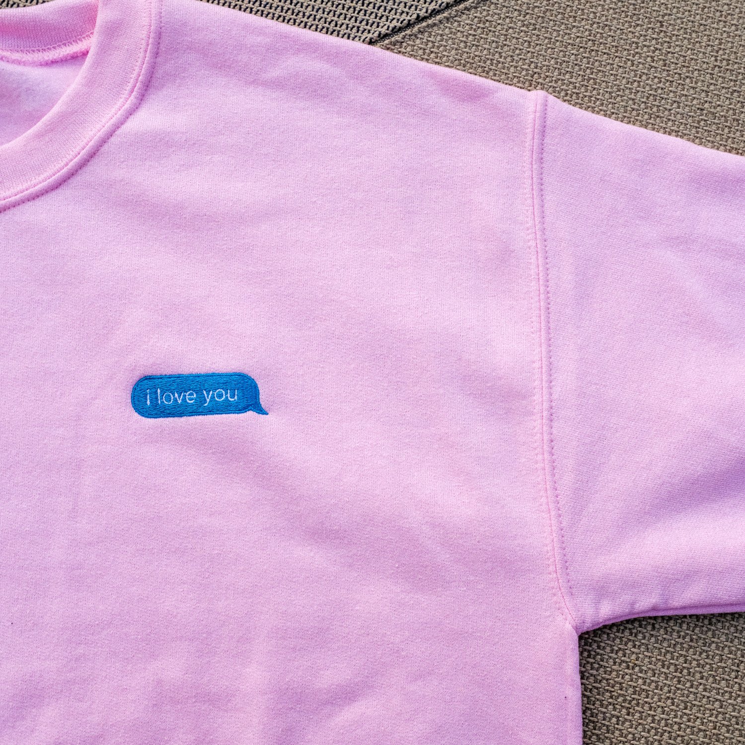 Image of "i love you" crewneck