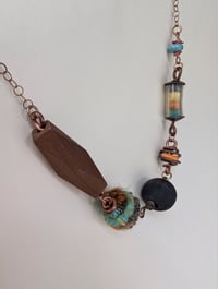 Image 2 of Maudie's Apron Statement Necklace of Handcrafted Beads