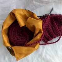 Image 2 of Knitting/Crochet Project Bag - sunflowers