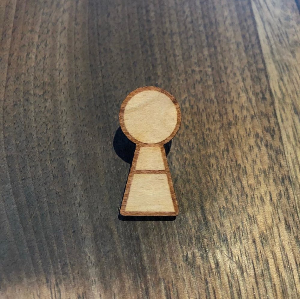 Image of Keyhole Wood Pin