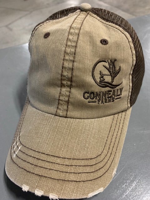 Image of Brown curved bill hat