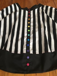 Image 2 of Rainbow Snap Black and White Stripe Skirt