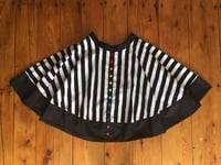 Image 1 of Rainbow Snap Black and White Stripe Skirt
