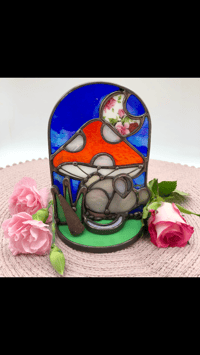 Image 1 of Sleeping Mouse Candle Holder