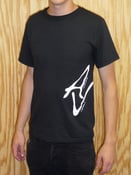 Image of Black "AV" Side Logo T-Shirt
