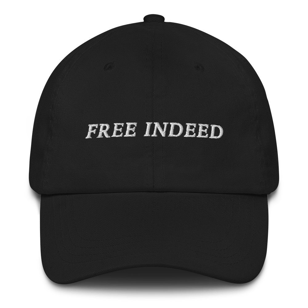 Image of Free Indeed - Dad Hat - (Black & Sand)