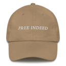 Image 2 of Free Indeed - Dad Hat - (Black & Sand)