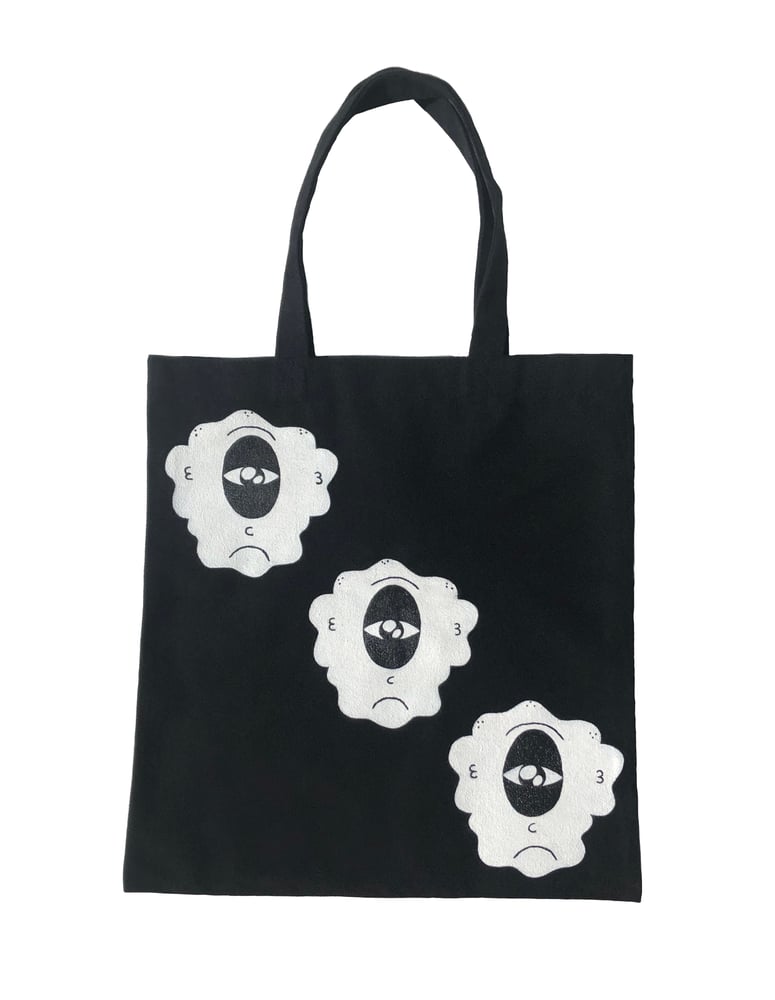 Image of Black & White Triple Monster Tote Bag